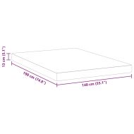 Матрак Бяло 140 x 190 cm Гелова мемори пяна