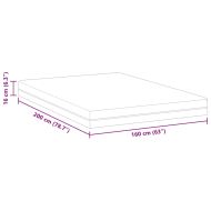 Матрак Бяло и сиво 160 x 200 cm Мемори пяна