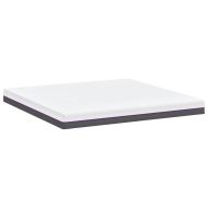 Матрак Бяло и сиво 200 x 200 cm Мемори пяна