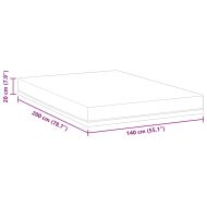 Матрак Бял и син 140 x 200 cm Гелова мемори пяна