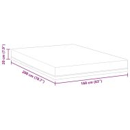 Матрак Бял и син 160 x 200 cm Гелова мемори пяна