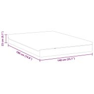 Матрак Бяло и сиво 140 x 190 cm Калъфче