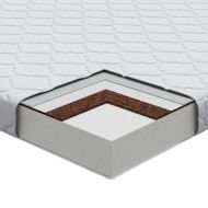 Матрак с кокосов слой Бяло 120 x 60 cm PU пяна