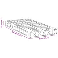 Матрак с кокосов слой Бяло 120 x 60 cm PU пяна