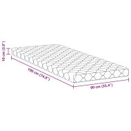 Матрак Бяло 90 x 190 cm Жакардова материя