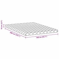 Матрак с кокосов слой Бяло 200 x 140 cm PU пяна