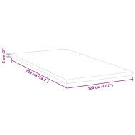 Подложки за матрак Бяло 120 x 200 cm PU пяна