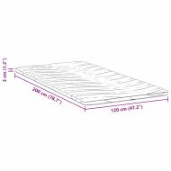 Подложки за матрак Бяло 120 x 200 cm Латекс