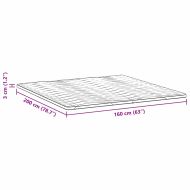 Подложки за матрак Бяло 160 x 200 cm Латекс