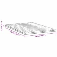 Подложки за матрак Бяло 140 x 190 cm Латекс
