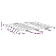 Подложки за матрак Бяло 160 x 200 cm Латекс