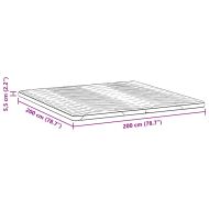 Подложки за матрак Бяло 200 x 200 cm Латекс