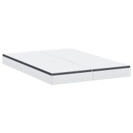 Матрак 2 pcs Бяло и сиво 70 x 200 cm Бонел пружина