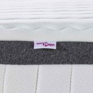 Матрак 2 pcs Бяло и сиво 70 x 200 cm Бонел пружина