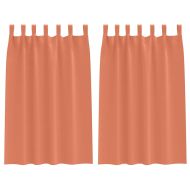 Завеси за затъмняване с пръстени 2 pcs Теракота 175 x 140 см