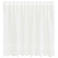 Перде от дантела С завеси Флорален Бяло 80 x 150 cm Полиестер