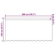 Перде от дантела С завеси Флорален Бяло 120 x 200 cm Полиестер