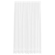 Перде от дантела С завеси Флорален Бяло 245 x 200 cm Полиестер