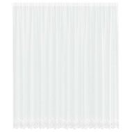 Перде от дантела С завеси Флорален Бяло 300 x 400 cm Полиестер