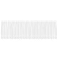 Перде от дантела С завеси Флорален Бяло 120 x 500 cm Полиестер