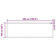 Перде от дантела С завеси Флорален Бяло 160 x 500 cm Полиестер