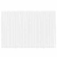 Перде от дантела С завеси Флорален Бяло 240 x 600 см Полиестер