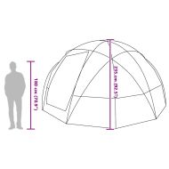 Къмпинг наметало с покрив Синьо 475 х 475 х 235 см Полиестер