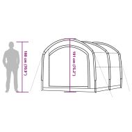 Наметало с покрив С въздушен отдушник Синьо Полиестер