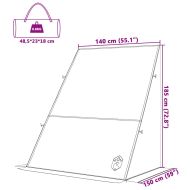 Палатка за задна врата на автомобил Зелен 190 x 150 x 185 см