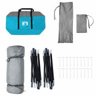 Вътрешна палатка с покрив Синьо 520 x 520 x 190 см тафта