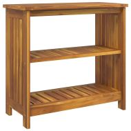 Градинско шкафче Кафяво 75 x 35 x 70см Солидно акациево дърво