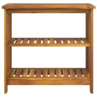 Градинско шкафче Кафяво 75 x 35 x 70см Солидно акациево дърво