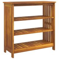 Градинско шкафче Кафяво 75 x 35 x 70см Солидно акациево дърво