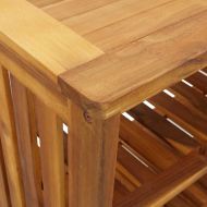 Градинско шкафче Кафяво 75 x 35 x 70см Солидно акациево дърво