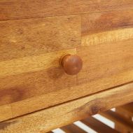 Градинско шкафче Кафяво 78 x 36,5 x 78см Солидно акациево дърво