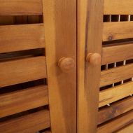 Градинско шкафче Кафяво 75 x 35 x 70см Солидно акациево дърво