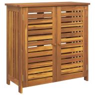 Градинско шкафче Кафяво 90 x 40 x 90см Солидно акациево дърво