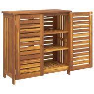 Градинско шкафче Кафяво 90 x 40 x 90см Солидно акациево дърво