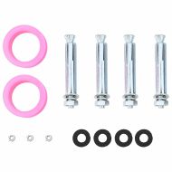 Външен соларен душ Черно 217 см PVC и алуминий