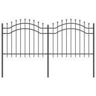 Градска ограда Сив 140 cm Прахово покритие стомана