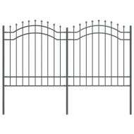 Градска ограда Сив 165 cm Прахово покритие стомана