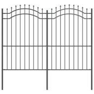 Градска ограда Сив 215 cm Прахово покритие стомана