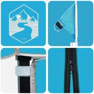 Шатър с автоматично отваряне Синьо 200 x 200 cm текстил