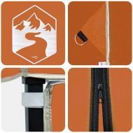 Шатър с автоматично отваряне Оранжево 200 x 200 cm текстил