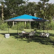 Шатър с автоматично отваряне Синьо 400 x 400 cm текстил