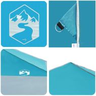 Шатър с автоматично отваряне Синьо 400 x 400 cm текстил