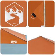 Шатър с автоматично отваряне Оранжево 400 x 400 cm текстил