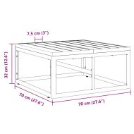 Мебели за открито Черно Алуминий