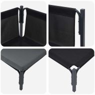 Мебели за открито с възглавница с възглавница Антрацит Стомана