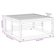 Мебели за открито Антрацит Стомана